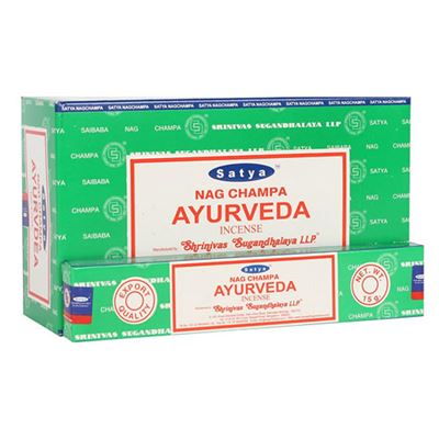 Ayurveda Satya Incense Sticks 15g Box Of Twelve Special Offer